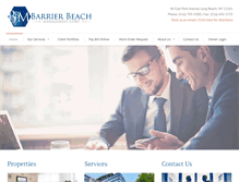 Tablet Screenshot of barrierbeachmanagement.com